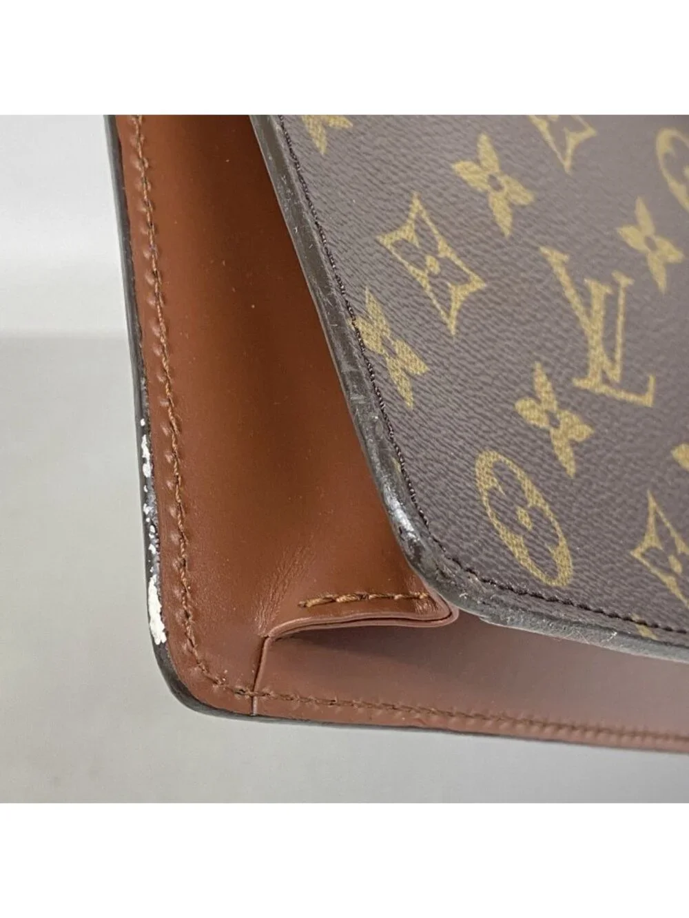Louis Vuitton Business Bag Monogram Porte Documents Bandouliere Brown
